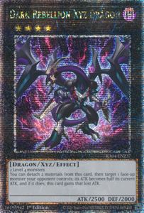 Dark Rebellion Xyz Dragon - RA04-EN237 - Quarter Century Secret Rare 1st Edition