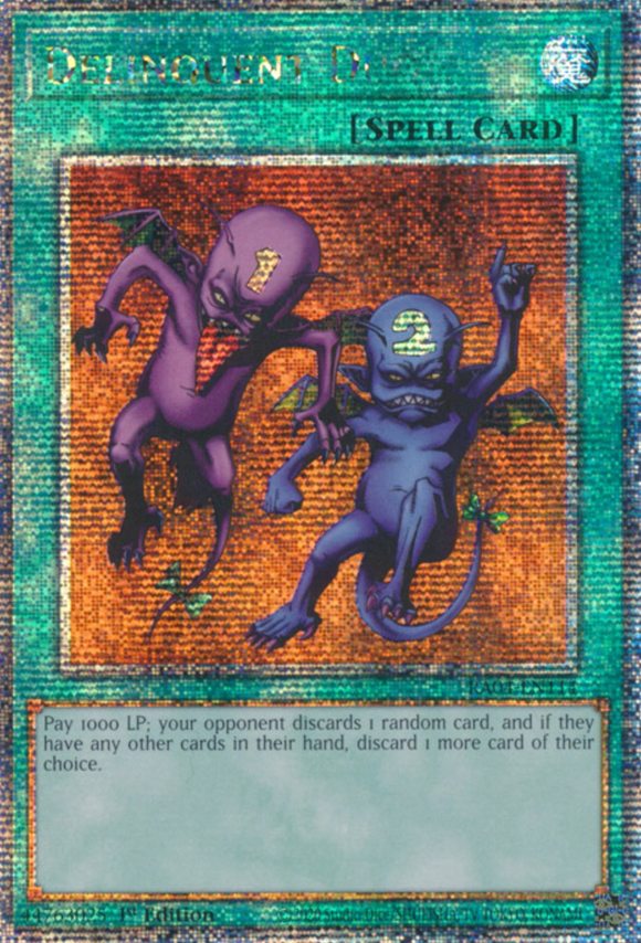 Delinquent Duo - RA04-EN114 - Quarter Century Secret Rare 1st Edition