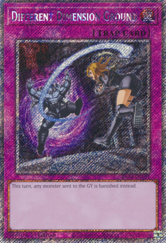 Different Dimension Ground - RA04-EN101 - Platinum Secret Rare 1st Edition