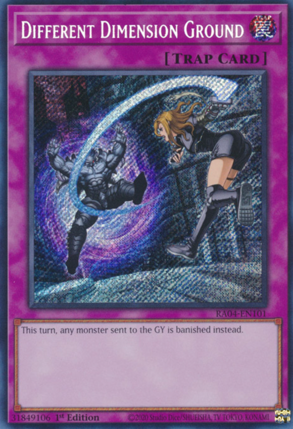 Different Dimension Ground - RA04-EN101 - Secret Rare 1st Edition