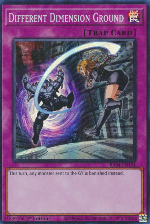 Different Dimension Ground - RA04-EN101 - Super Rare 1st Edition