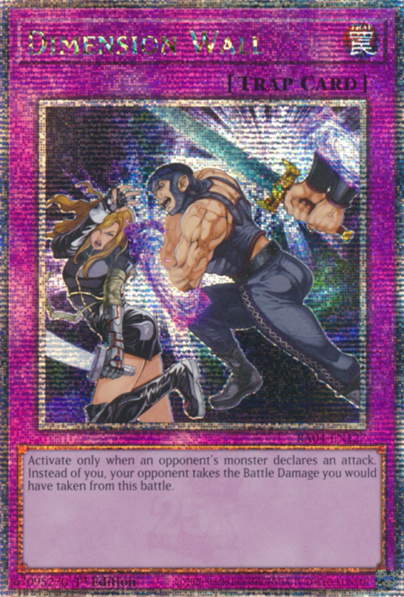 Dimension Wall - RA04-EN127 - Quarter Century Secret Rare 1st Edition
