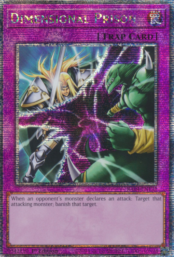 Dimensional Prison - RA04-EN132 - Quarter Century Secret Rare 1st Edition