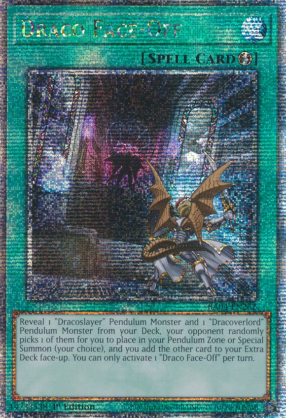 Draco Face-Off - RA04-EN262 - Quarter Century Secret Rare 1st Edition