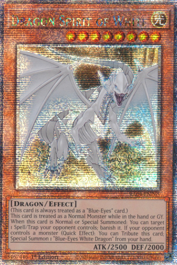 Dragon Spirit of White - RA04-EN265 - Quarter Century Secret Rare 1st Edition