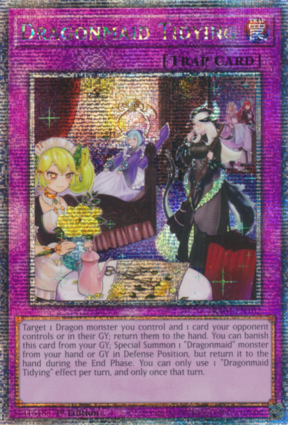 Dragonmaid Tidying - RA04-EN102 - Quarter Century Secret Rare 1st Edition