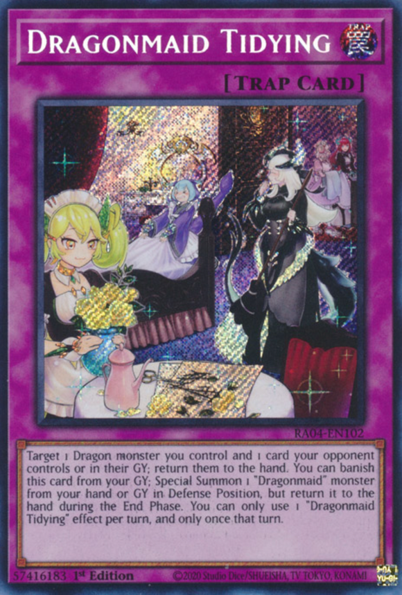 Dragonmaid Tidying - RA04-EN102 - Secret Rare 1st Edition
