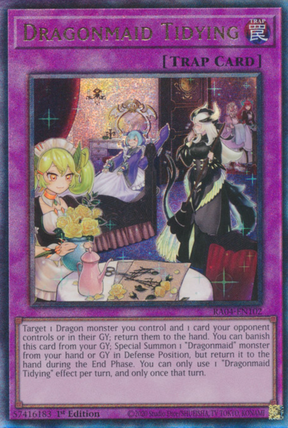 Dragonmaid Tidying - RA04-EN102 - Ultimate Rare 1st Edition