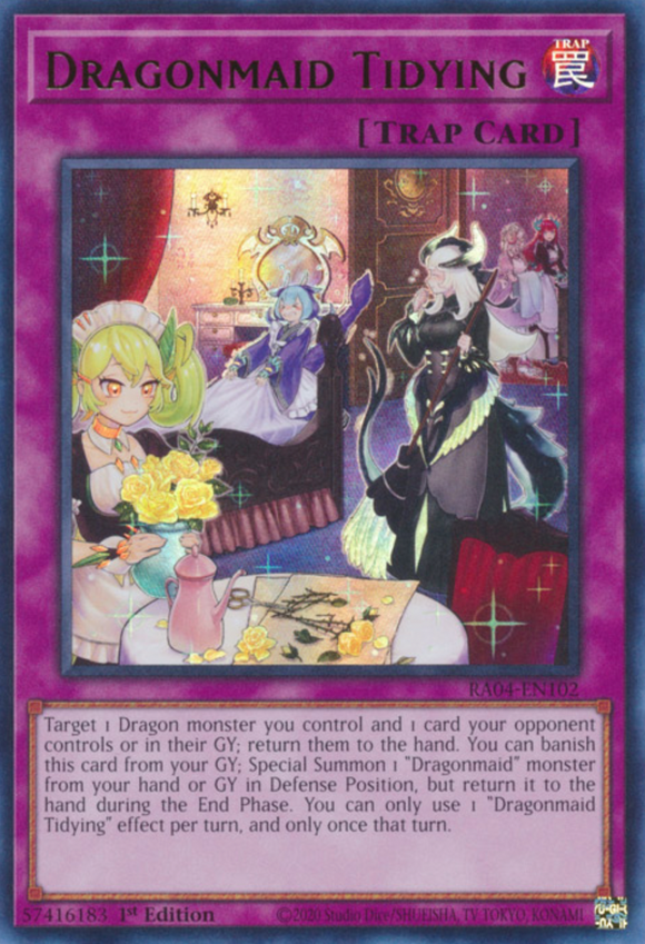 Dragonmaid Tidying - RA04-EN102 - Ultra Rare 1st Edition