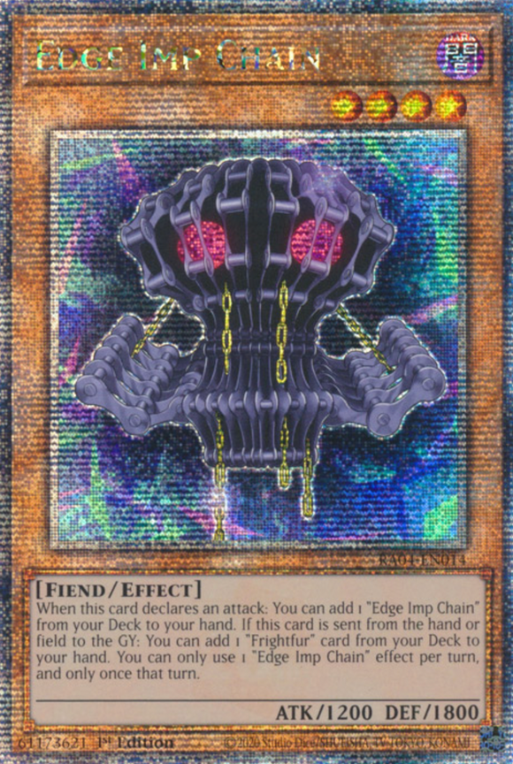 Edge Imp Chain - RA04-EN014 - Quarter Century Secret Rare 1st Edition