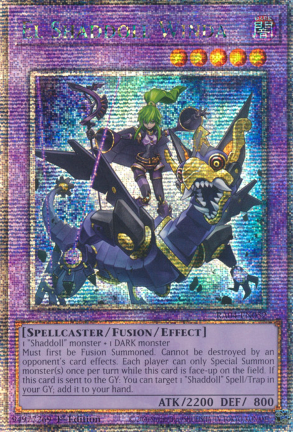 El Shaddoll Winda - RA04-EN052 - Quarter Century Secret Rare 1st Edition