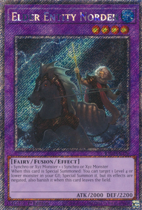 Elder Entity Norden - RA04-EN226 - Quarter Century Secret Rare 1st Edition