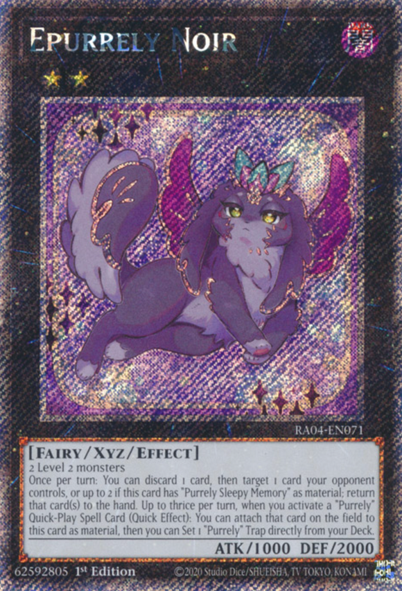 Epurrely Noir - RA04-EN071 - Platinum Secret Rare 1st Edition