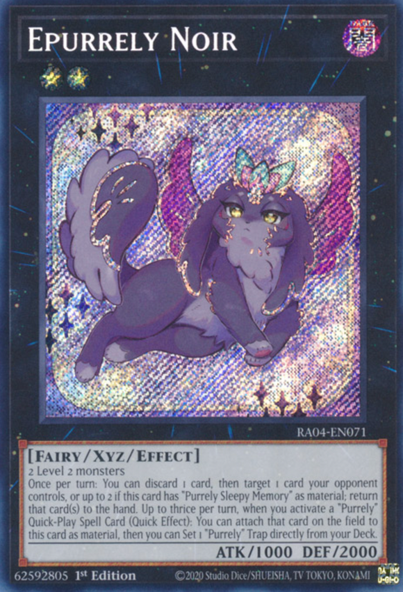 Epurrely Noir - RA04-EN071 - Secret Rare 1st Edition
