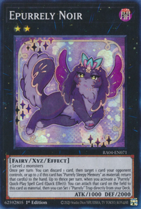 Epurrely Noir - RA04-EN071 - Super Rare 1st Edition