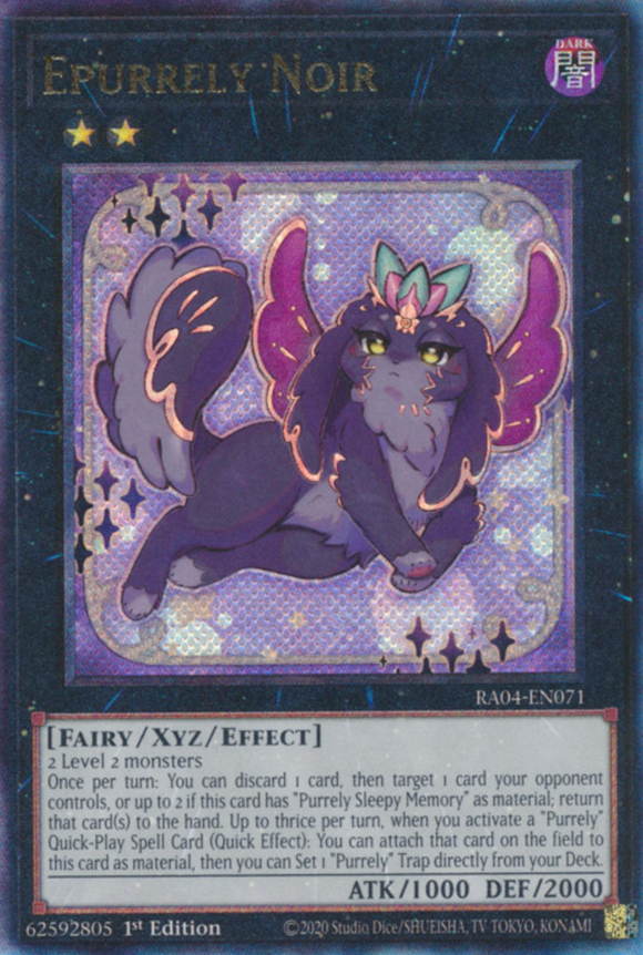 Epurrely Noir - RA04-EN071 - Ultimate Rare 1st Edition