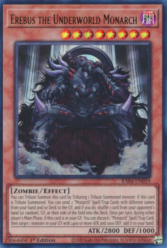 Erebus the Underworld Monarch - RA04-EN019 - Ultra Rare 1st Edition