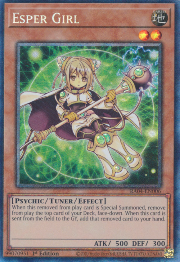 Esper Girl - RA04-EN006 - Collector's Rare 1st Edition