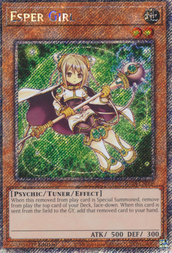 Esper Girl - RA04-EN006 - Platinum Secret Rare 1st Edition