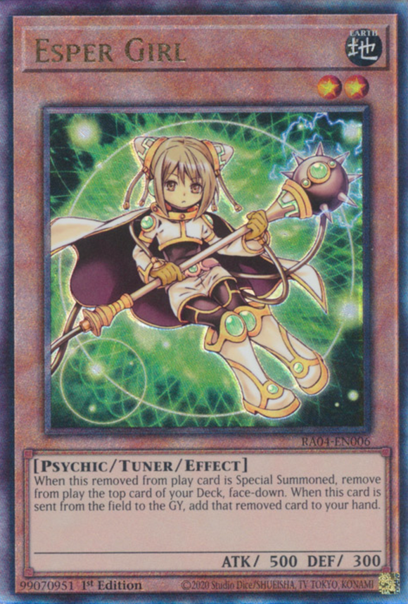 Esper Girl - RA04-EN006 - Ultimate Rare 1st Edition