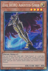 Evil HERO Adusted Gold - RA04-EN029 - Collector's Rare 1st Edition