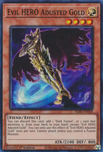Evil HERO Adusted Gold - RA04-EN029 - Super Rare 1st Edition
