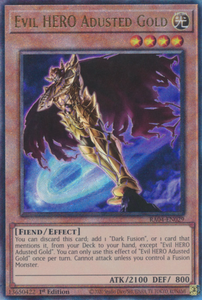 Evil HERO Adusted Gold - RA04-EN029 - Ultimate Rare 1st Edition