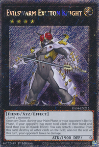 Evilswarm Exciton Knight - RA04-EN212 - Platinum Secret Rare 1st Edition