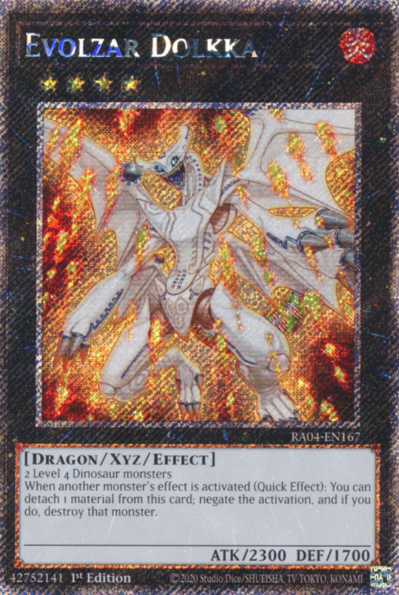 Evolzar Dolkka - RA04-EN167 - Platinum Secret Rare 1st Edition