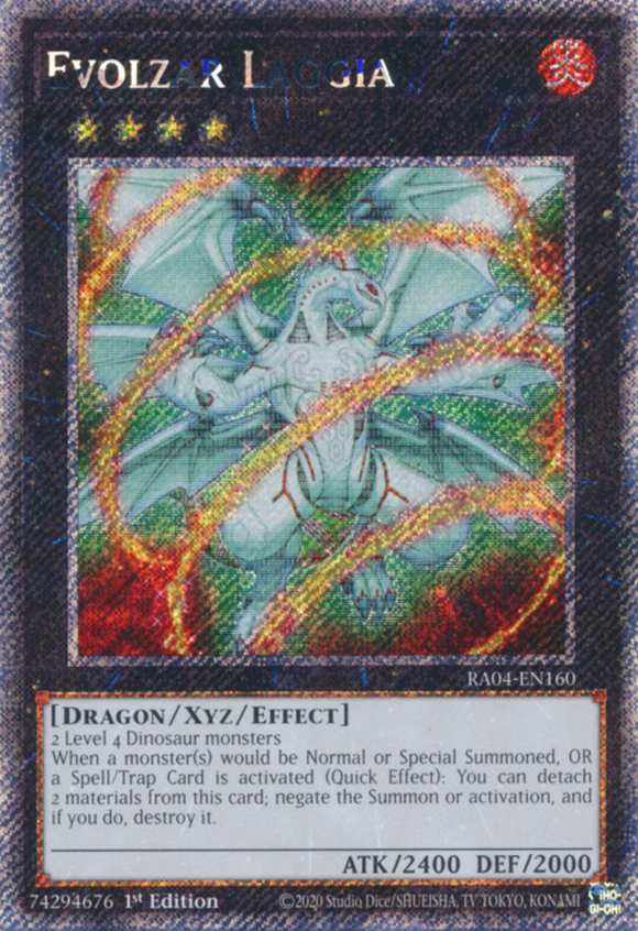Evolzar Laggia - RA04-EN160 - Platinum Secret Rare 1st Edition