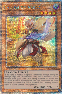Fallen of Albaz (Alt. Art) - RA04-EN034 - Quarter Century Secret Rare 1st Edition