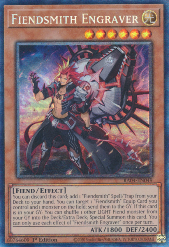 Fiendsmith Engraver - RA04-EN049 - Collector's Rare 1st Edition