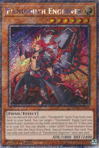 Fiendsmith Engraver - RA04-EN049 - Platinum Secret Rare 1st Edition