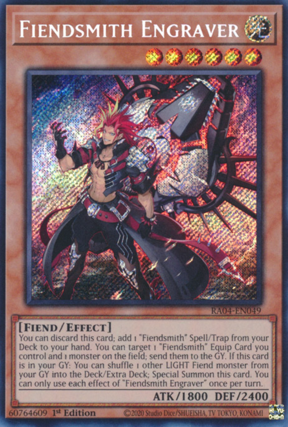 Fiendsmith Engraver - RA04-EN049 - Secret Rare 1st Edition