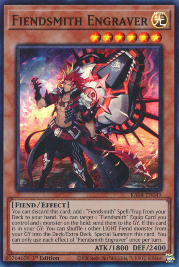 Fiendsmith Engraver - RA04-EN049 - Super Rare 1st Edition
