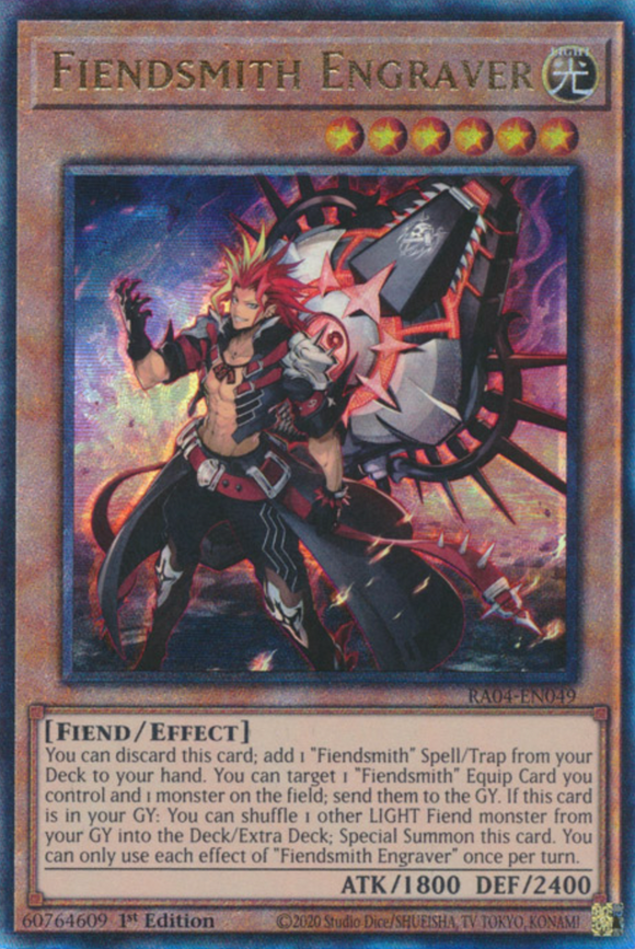 Fiendsmith Engraver - RA04-EN049 - Ultimate Rare 1st Edition