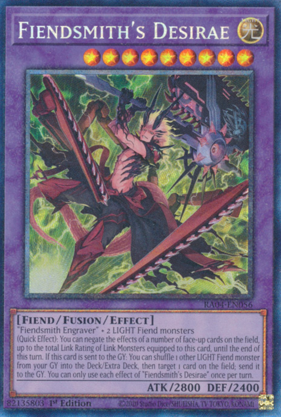 Fiendsmith's Desirae - RA04-EN056 - Collector's Rare 1st Edition