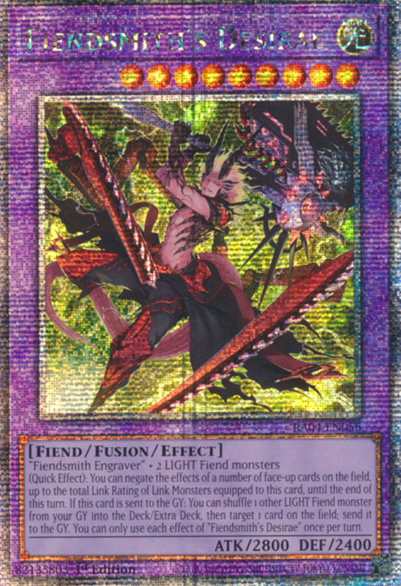 Fiendsmith's Desirae - RA04-EN056 - Quarter Century Secret Rare 1st Edition