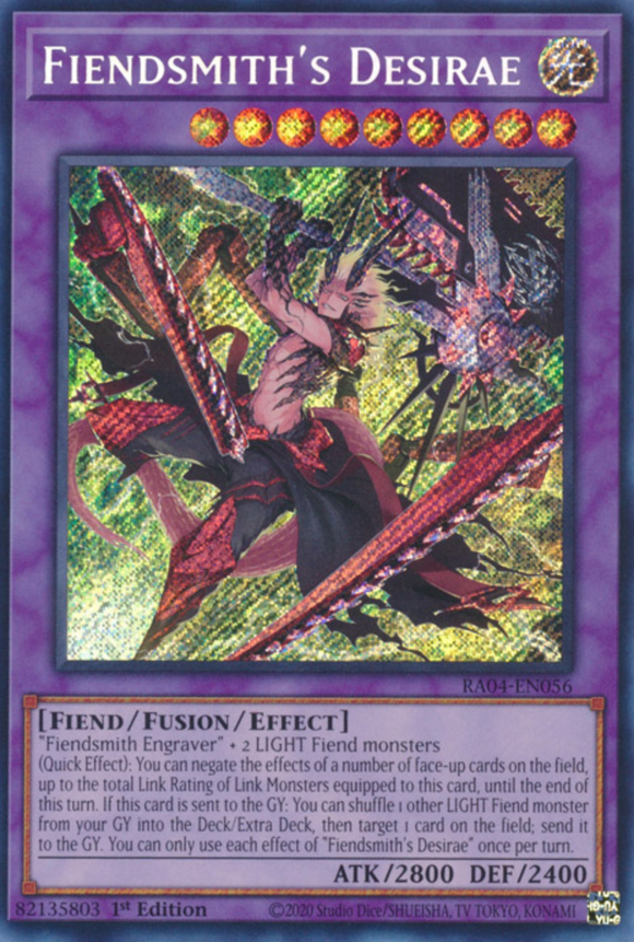 Fiendsmith's Desirae - RA04-EN056 - Secret Rare 1st Edition