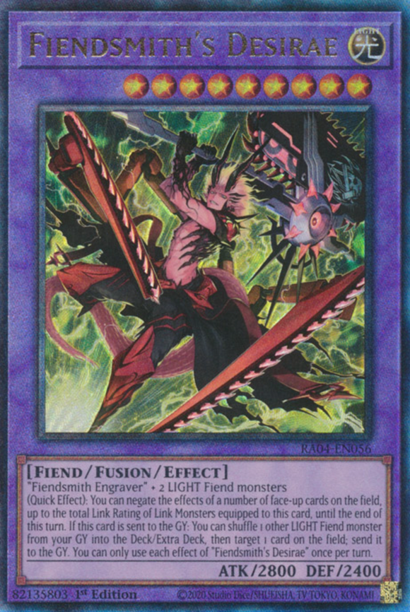 Fiendsmith's Desirae - RA04-EN056 - Ultimate Rare 1st Edition