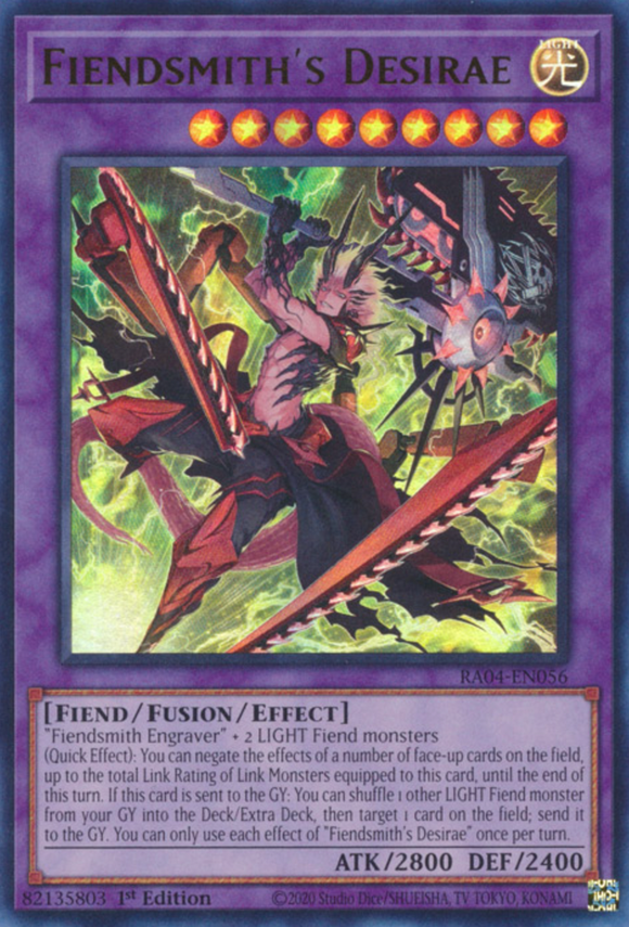Fiendsmith's Desirae - RA04-EN056 - Ultra Rare 1st Edition