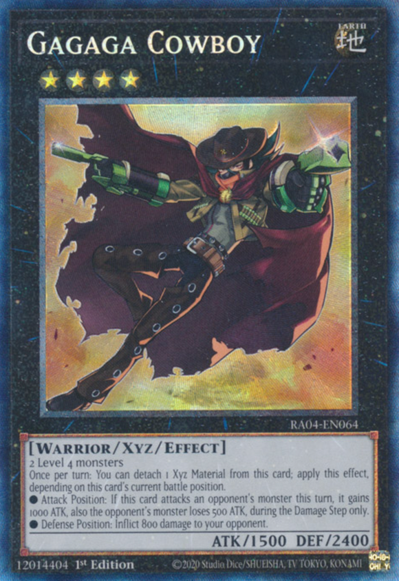 Gagaga Cowboy - RA04-EN064 - Collector's Rare 1st Edition