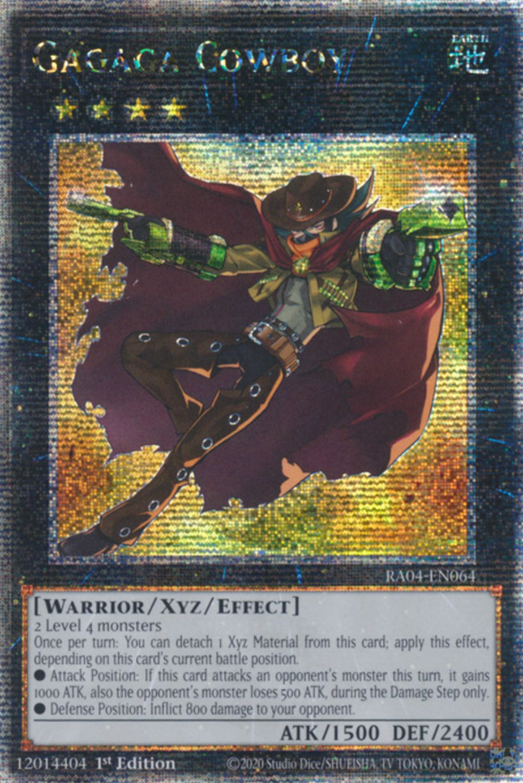 Gagaga Cowboy - RA04-EN064 - Quarter Century Secret Rare 1st Edition