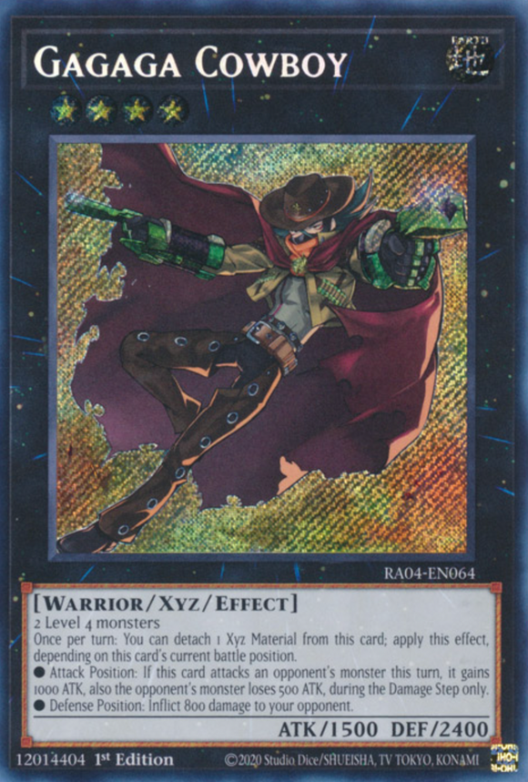 Gagaga Cowboy - RA04-EN064 - Secret Rare 1st Edition