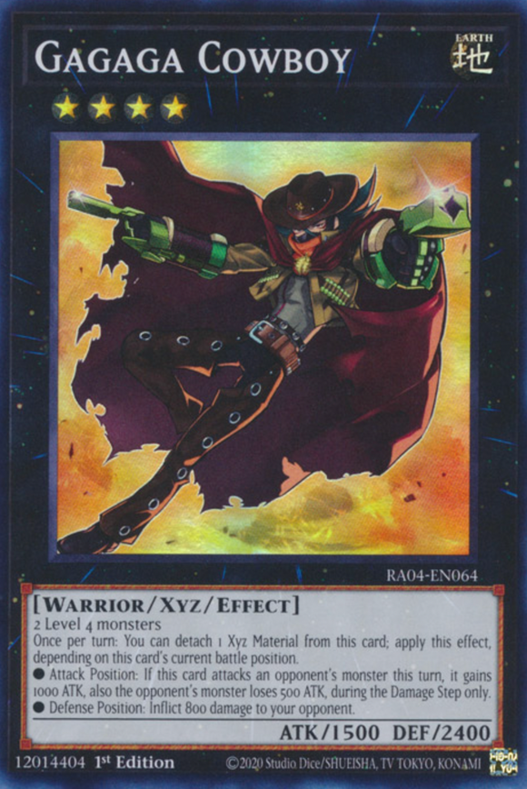 Gagaga Cowboy - RA04-EN064 - Super Rare 1st Edition