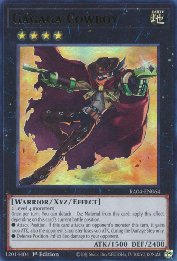 Gagaga Cowboy - RA04-EN064 - Ultra Rare 1st Edition