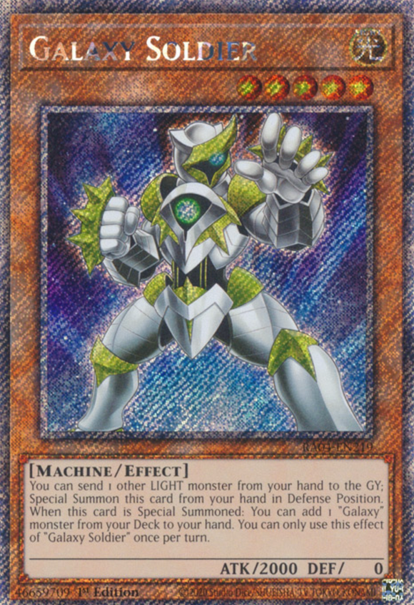 Galaxy Soldier - RA04-EN219 - Platinum Secret Rare 1st Edition