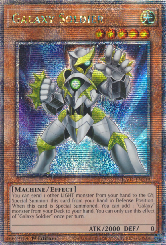 Galaxy Soldier - RA04-EN219 - Quarter Century Secret Rare 1st Edition