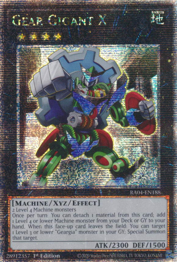 Gear Gigant X - RA04-EN188 - Quarter Century Secret Rare 1st Edition