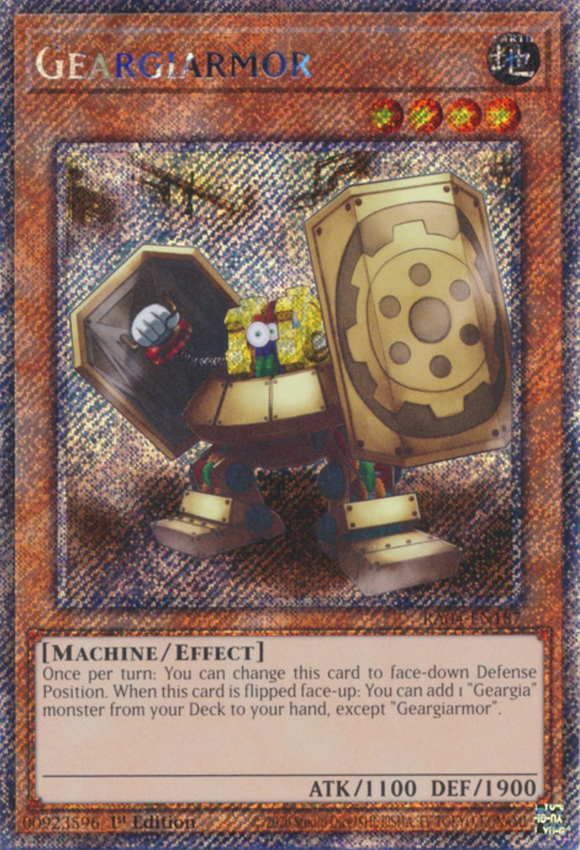 Geargiarmor - RA04-EN187 - Platinum Secret Rare 1st Edition